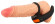 Черный вибростимулятор мошонки RC Scrotum Stimulator with Vibration
