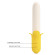 Силиконовый вибратор Banana Geek - 19,5 см.