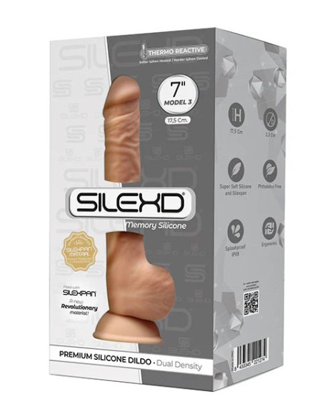 Телесный фаллоимитатор SILEXD Model 3 - 17,5 см. Телесный фаллоимитатор SILEXD Model 3 - 17,5 см.