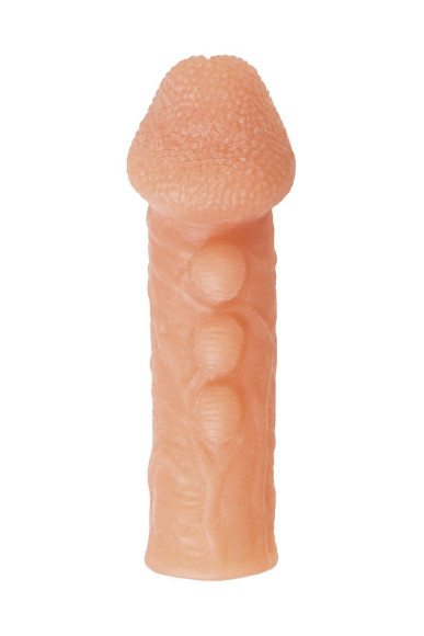 Телесная закрытая насадка с шишечками Cock Sleeve 008 Size L - 17,6 см. Телесная закрытая насадка с шишечками Cock Sleeve 008 Size L - 17,6 см.
