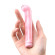 Розовый компактный вибратор из стекла Magic Cane - 12 см.
