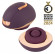 Фиолетовый вращающийся массажёр для вульвы Rotating Vulva Massager