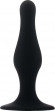 Чёрная фигурная анальная пробка Butt Plug with Suction Cup Large