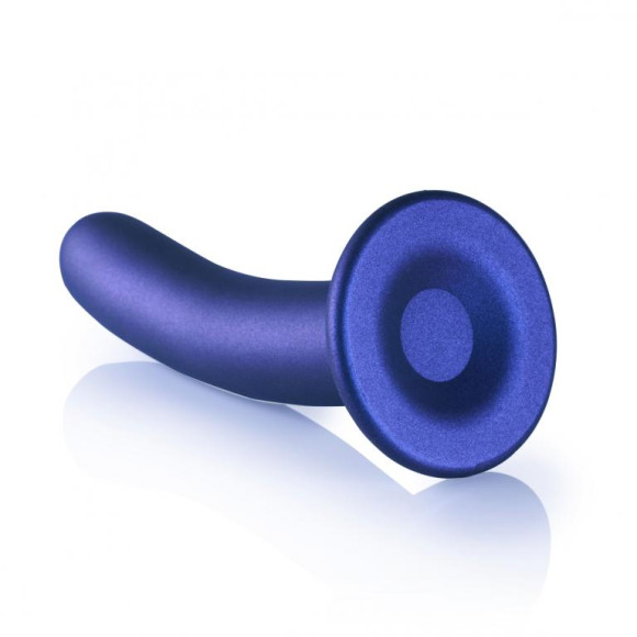 Синий фаллоимитатор Smooth G-Spot - 17,7 см. Синий фаллоимитатор Smooth G-Spot - 17,7 см.