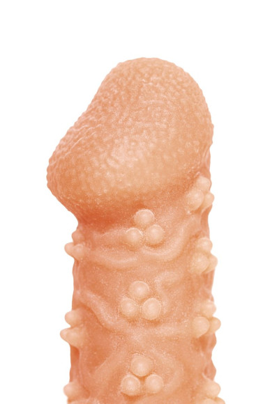 Телесная закрытая насадка с пучками шишечек Cock Sleeve 009 Size M - 15,6 см. Телесная закрытая насадка с пучками шишечек Cock Sleeve 009 Size M - 15,6 см.