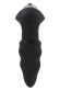 Черная анальная вибровтулка SINGLE SPEED LOVE ARROW PLUG - 9 см.