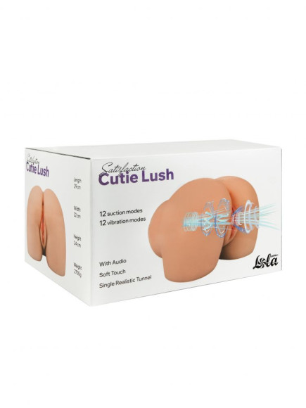 Мастурбатор-вагина с вибрацией и всасыванием Cutie Lush Мастурбатор-вагина с вибрацией и всасыванием Cutie Lush