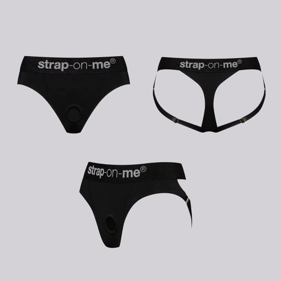 Черные трусики для фиксации насадок Harness Lingerie Heroine XS Черные трусики для фиксации насадок Harness Lingerie Heroine XS