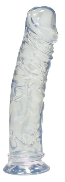Прозрачный фаллоимитатор Medium Dong - 19,5 см. Прозрачный фаллоимитатор Medium Dong - 19,5 см.