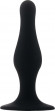 Чёрная анальная пробка с длинным кончиком Butt Plug with Suction Cup Medium