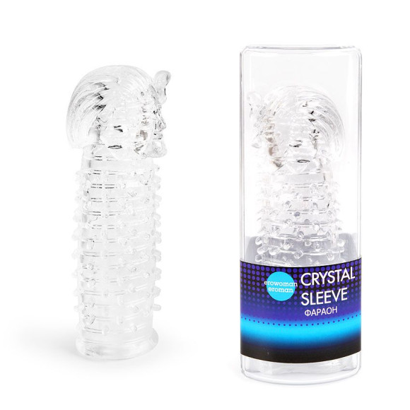 Закрытая прозрачная насадка на пенис Crystal Sleeve Faraon - 13,5 см. Закрытая прозрачная насадка на пенис Crystal Sleeve Faraon - 13,5 см.