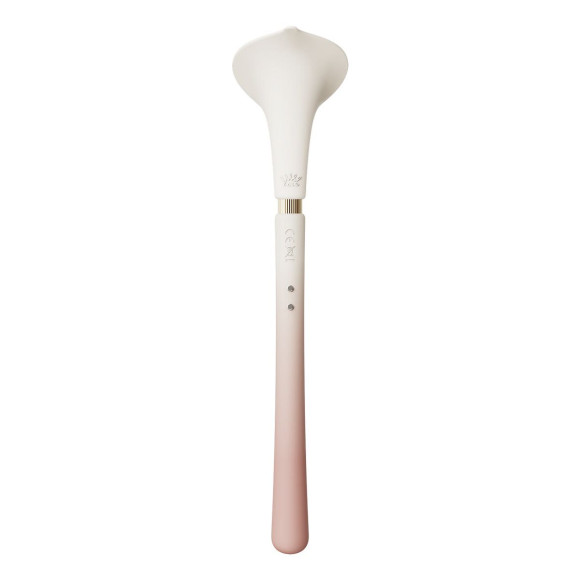 Розовый двусторонний вибромассажёр Calla