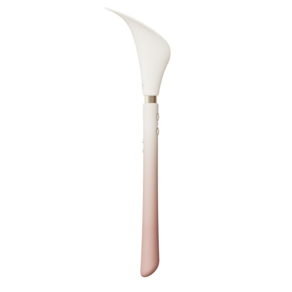 Розовый двусторонний вибромассажёр Calla