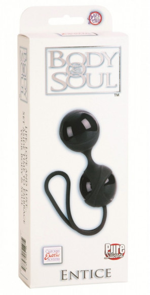 Чёрные вагинальные шарики Body & Soul Entice Чёрные вагинальные шарики Body & Soul Entice