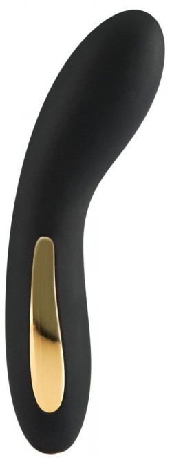 Черный вибромассажёр Luminate Vibrator - 17 см.