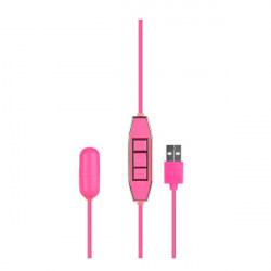 Розовая вибропулька с питанием от USB LET US-B 10 RHYTHMS BULLET SMALL PINK