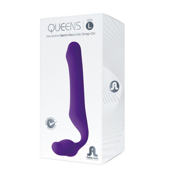Фиолетовый безремневой страпон Queens L Фиолетовый безремневой страпон Queens L