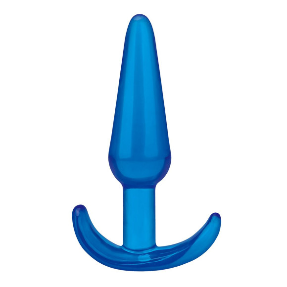 Голубая анальная пробка Slim Tapered Butt Plug - 10,8 см. Голубая анальная пробка Slim Tapered Butt Plug - 10,8 см.