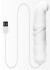 Белый вибромассажёр с питанием от USB LET US-B VIBRATOR WHITE - 17 см.