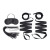 Эротический набор 4PC Bondage Bed Strap & Flogger Kit