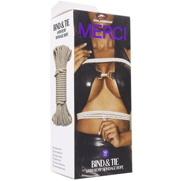 Верёвка для связывания и фиксации Bind&Tie - 15,24 м. Верёвка для связывания и фиксации Bind&Tie - 15,24 м.