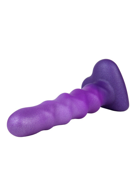 Фиолетовый нереалистичный дилдо Unicorn - 17,5 см.