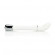 Белый вибратор Lulu Satin Scoop Vibe - 15,5 см.