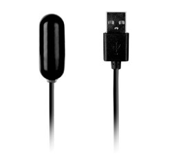 Чёрная вибропуля с питанием от USB LET US-B BULLET SMALL BLACK