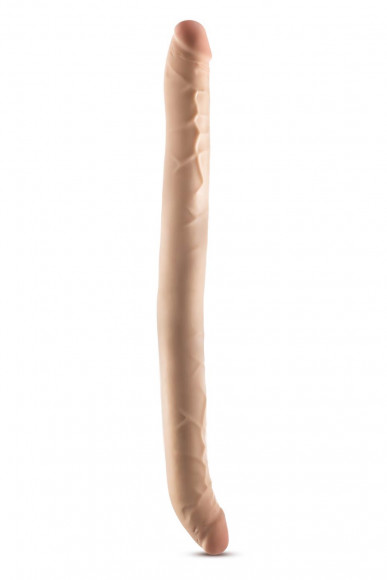 Телесный двусторонний фаллоимитатор 16.5 Inch Double Dong - 41,9 см.