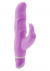 Фиолетовый вибромассажёр с клиторальной стимуляцией VIBE THERAPY ANGORA - 15 см.