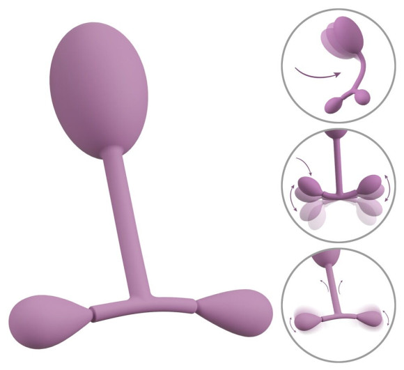 Сиреневый тренажер мыщц тазового дна Vaginal Trainer