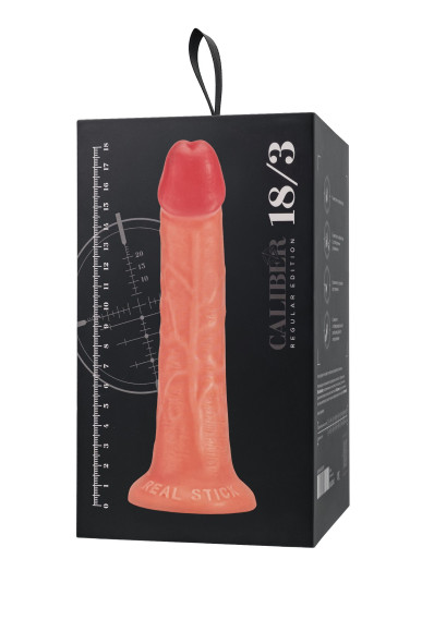 Телесный фаллоимитатор RealStick CALIBER - 18 см. Телесный фаллоимитатор RealStick CALIBER - 18 см.