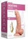 Телесный ротатор-реалистик Heating Brian - 18,5 см.