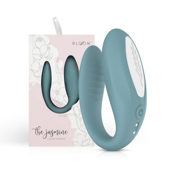Голубой C-образный вибростимулятор для пар The Jasmine