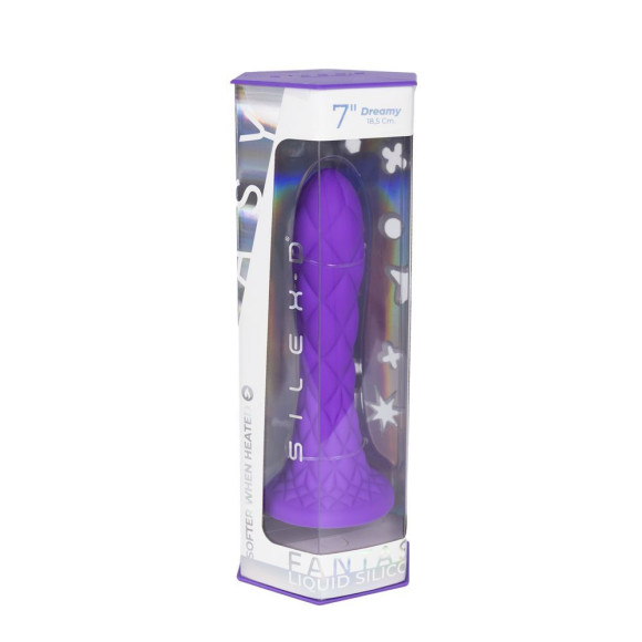 Фиолетовый фаллоимитатор SILEXD Dreamy 7  - 18,5 см.