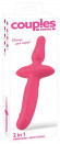 Розовый двусторонний вибратор 2in1 Vibrator & Butt Plug