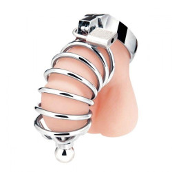 Серебристая клетка для члена Urethral Play Cage Серебристая клетка для члена Urethral Play Cage